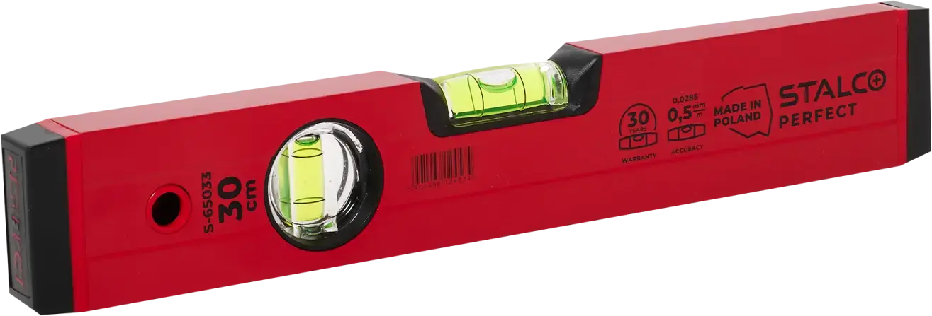Aluminium waterpas 30 cm STALCO PERFECT S-65033