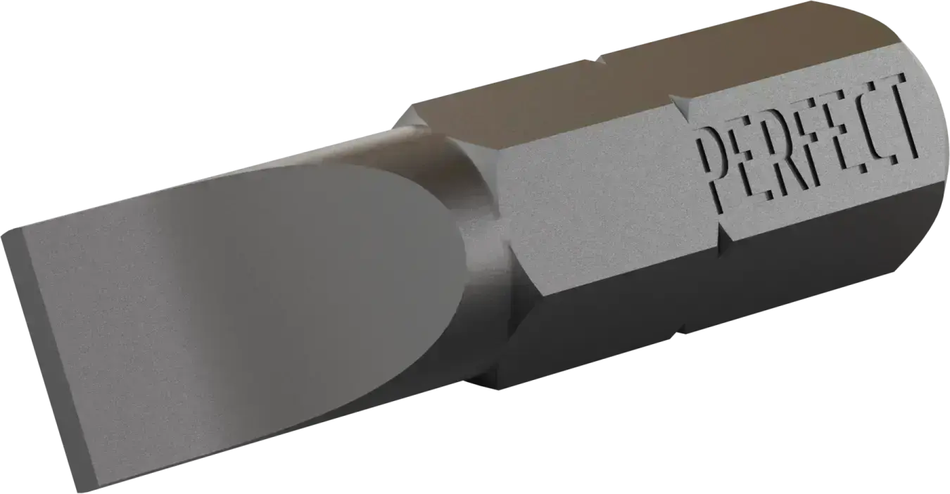 Bit 1/4" Flat SL 1.0 x 5.5 x 25 mm STALCO PERFECT S-66115