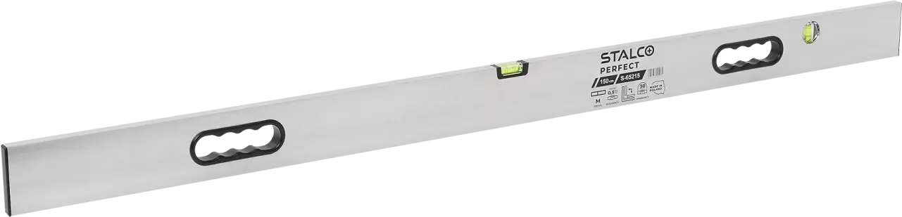 Masonry rule with handles and vials 150 cm STALCO PERFECT S-65215