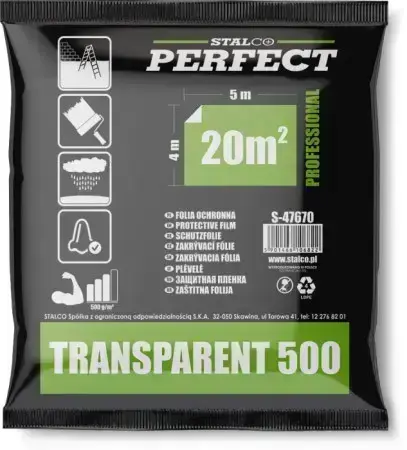 Protective foil EXTRA STRONG 4x5 m 500 g STALCO PERFECT S043176650