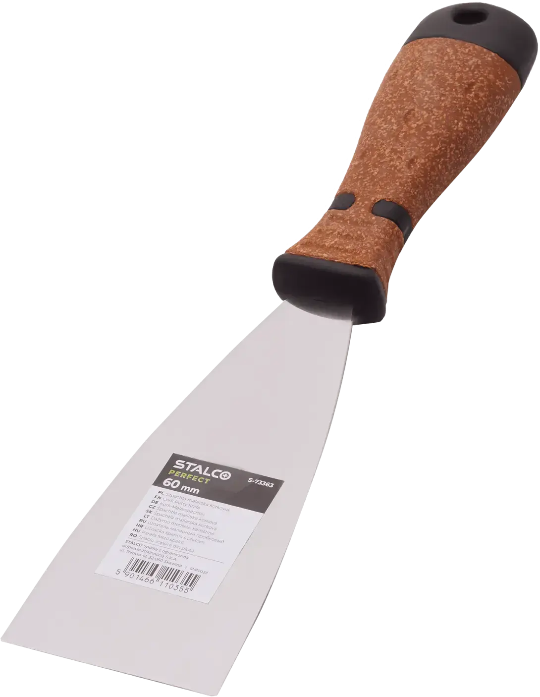Painting spatula with cork handle 60 mm STALCO PERFECT S-73363