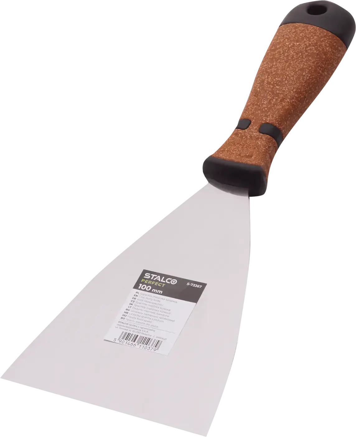 Verfspatel met kurken handgreep 100 mm STALCO PERFECT S-73367