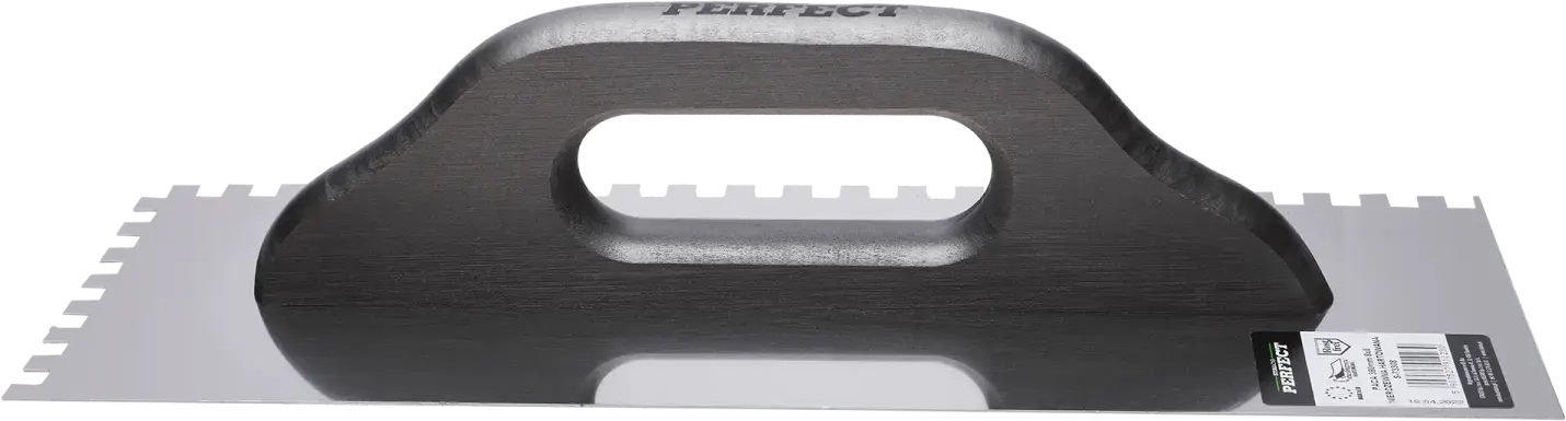 RVS pleisterspaan 380 x 130 mm, 8 x 8 tand STALCO PERFECT S-73308