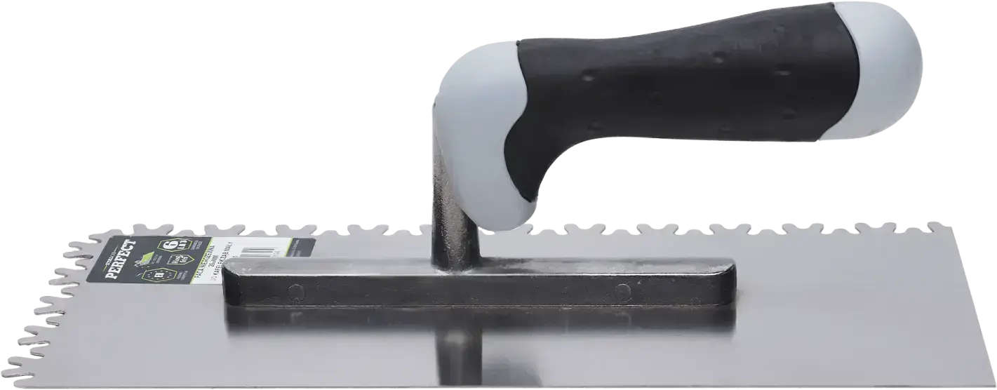 RVS troffel 280 x 130 mm, grote tand (5901466110331)