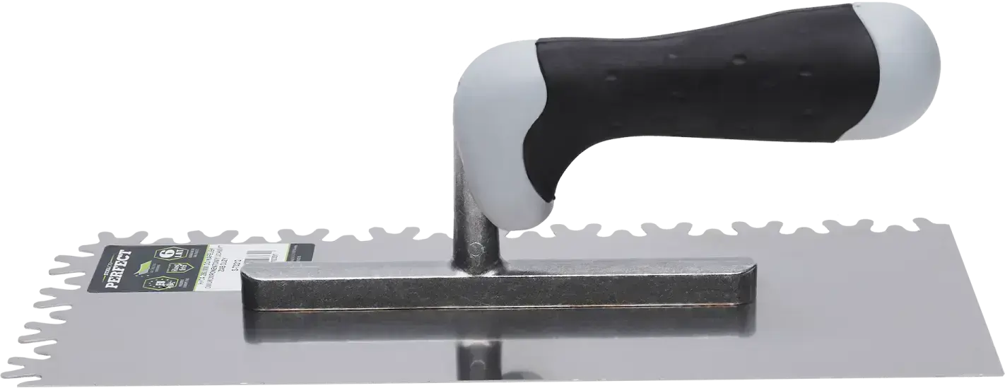 RVS troffel 280 x 130 mm, grote tand (5901466110331)