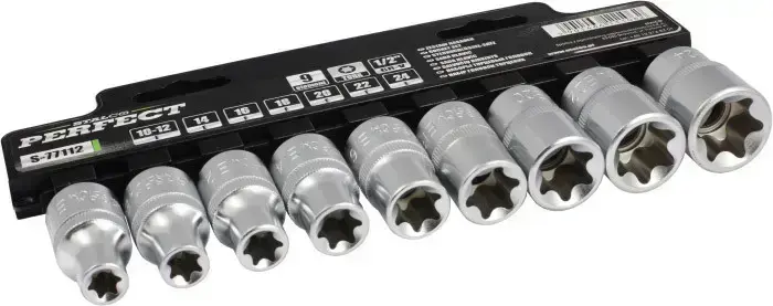 Socket set STALCO PERFECT S-77112