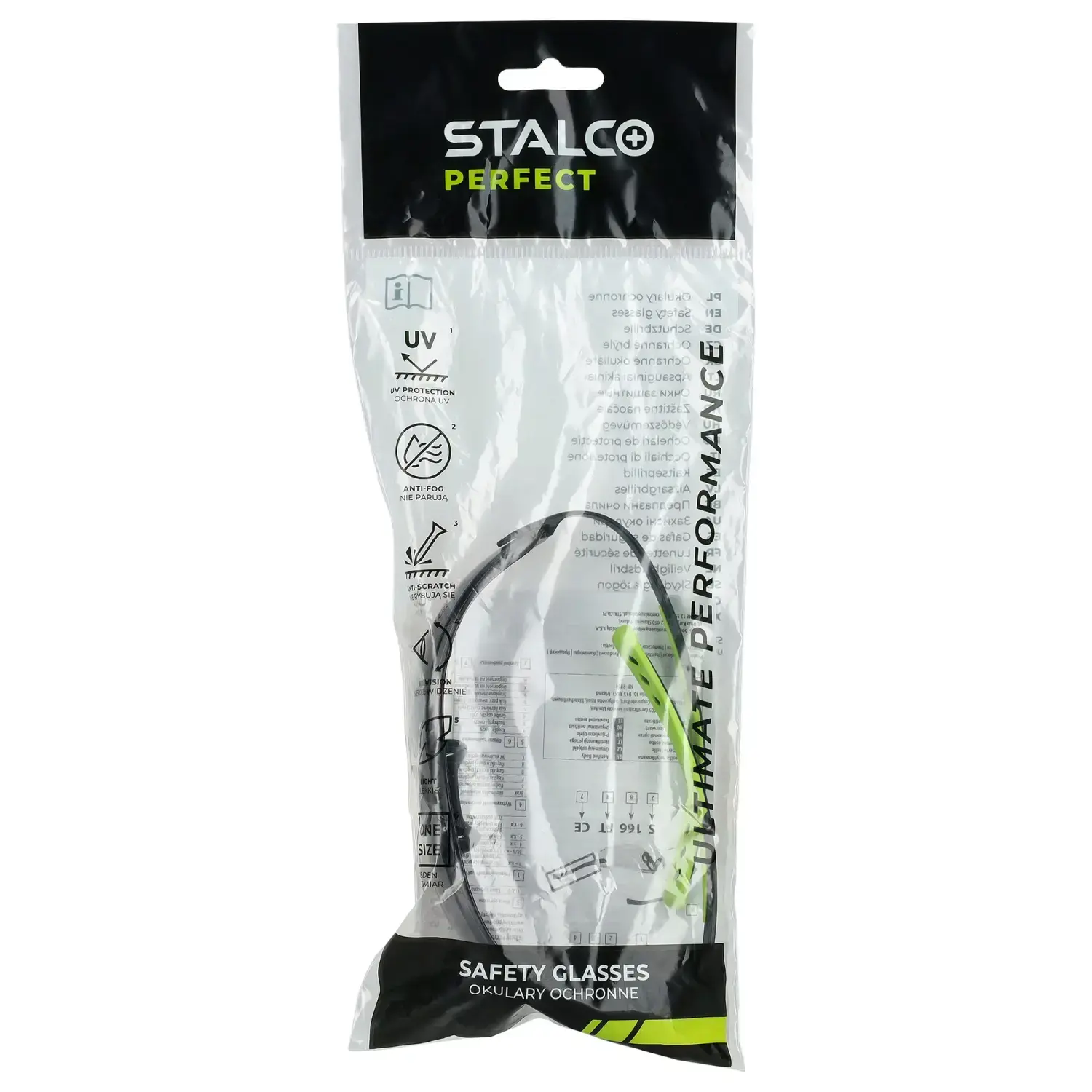 ULTRA LIGHT anti-splinter glasses black STALCO PERFECT S096178437