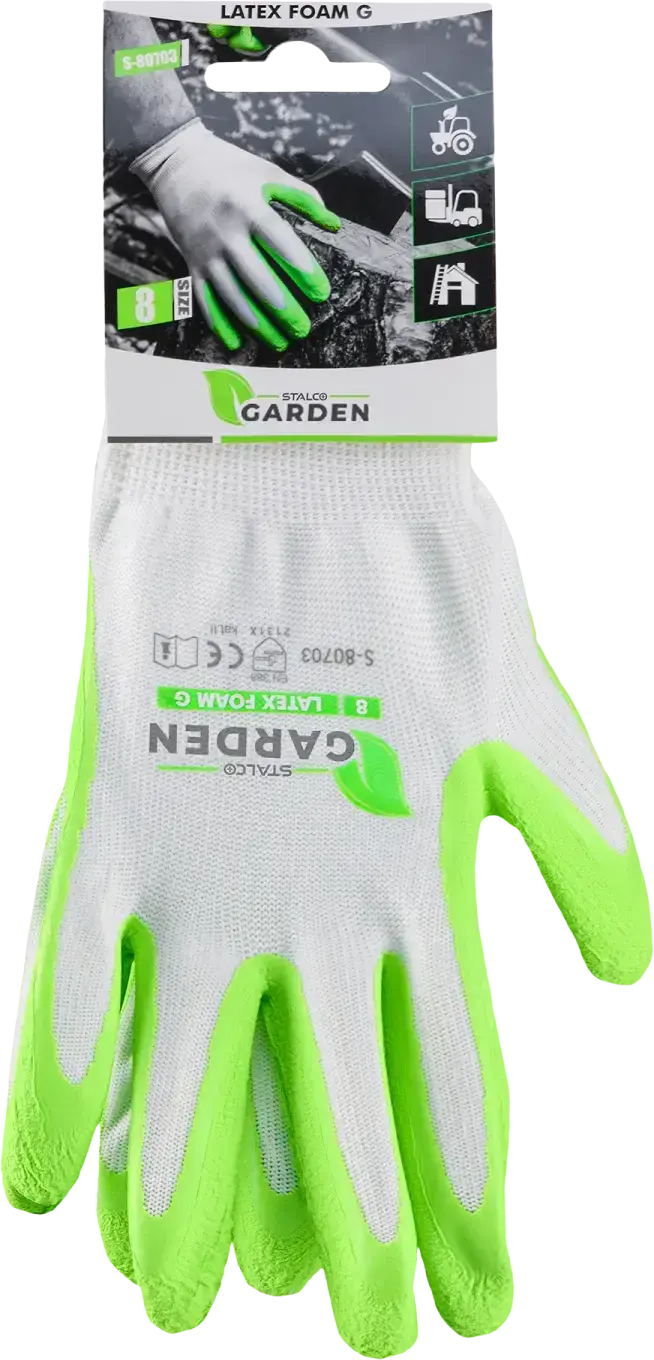 Polyester gloves LATEX FOAM G 6 STALCO GARDEN S-80700