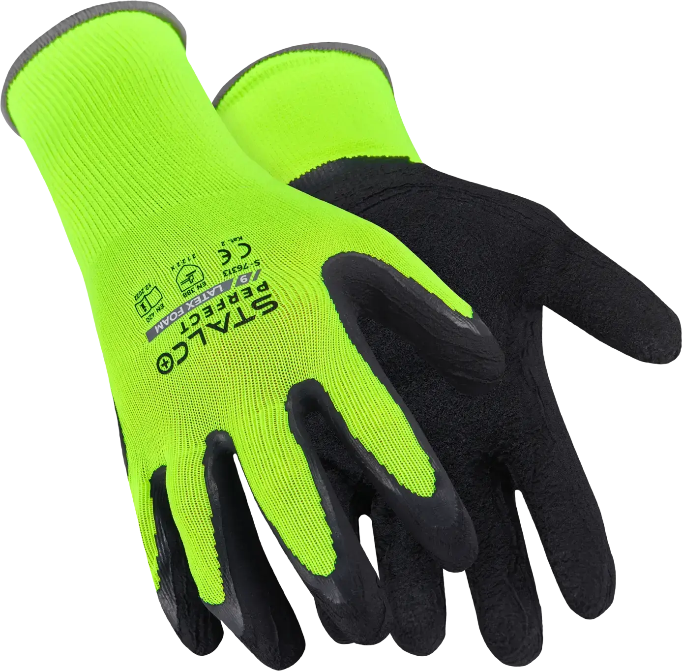 Polyester gloves LATEX FOAM 10 STALCO PERFECT S-76315