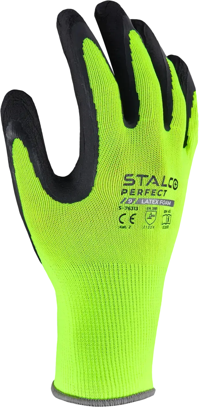 Polyester handschoenen LATEX FOAM 10 STALCO PERFECT S-76315