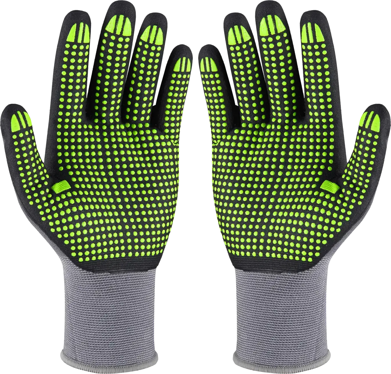 Nylon gloves NITRILE FLEX DOTS 9 STALCO PERFECT S-76319