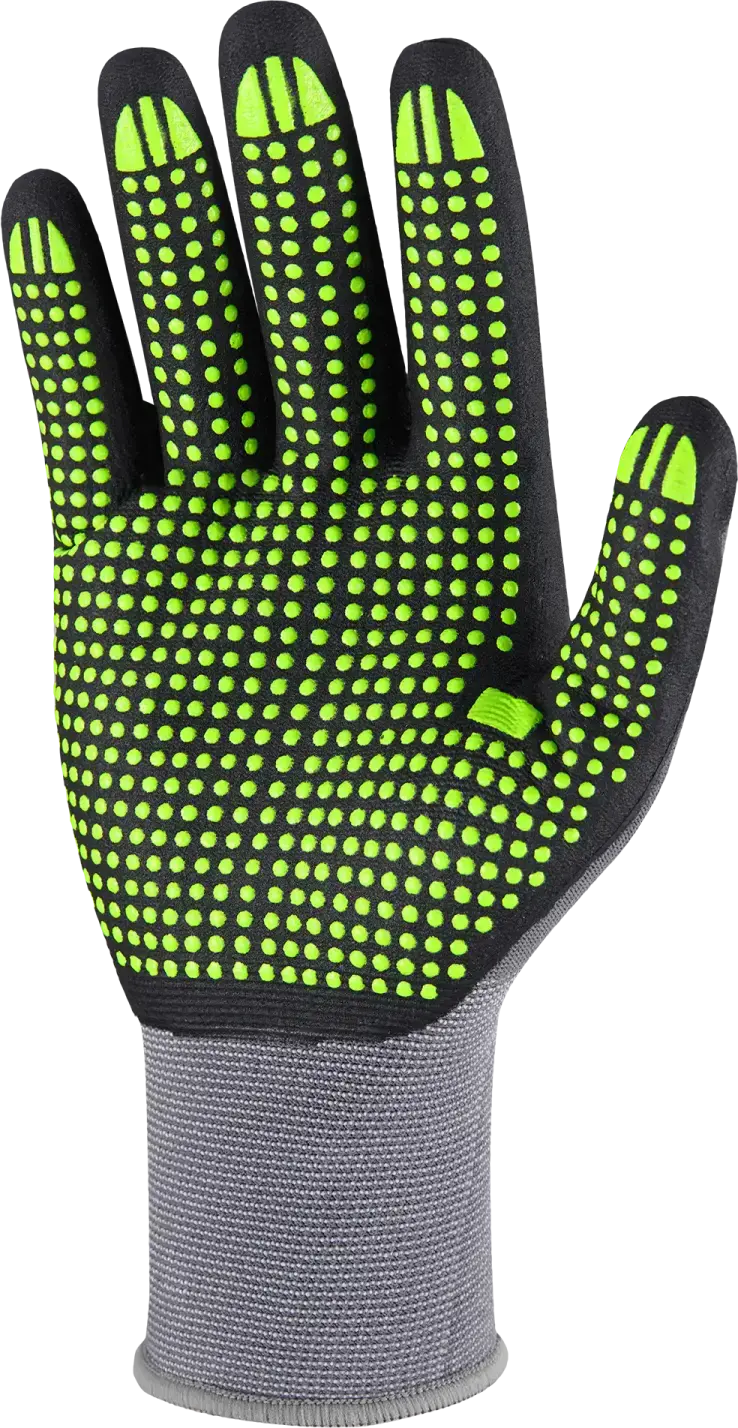 Nylon gloves NITRILE FLEX DOTS 9 STALCO PERFECT S-76319