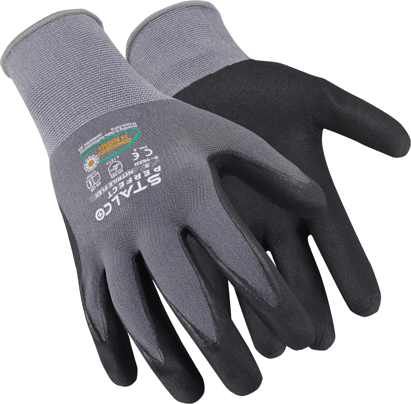Nylon handschoenen NITRILE FLEX 6 STALCO PERFECT S-76348