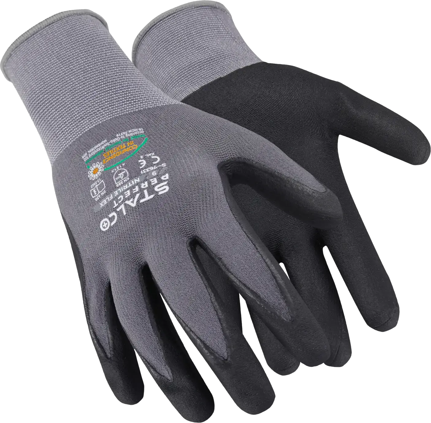 Nylon gloves NITRILE FLEX 11 STALCO PERFECT S-76334