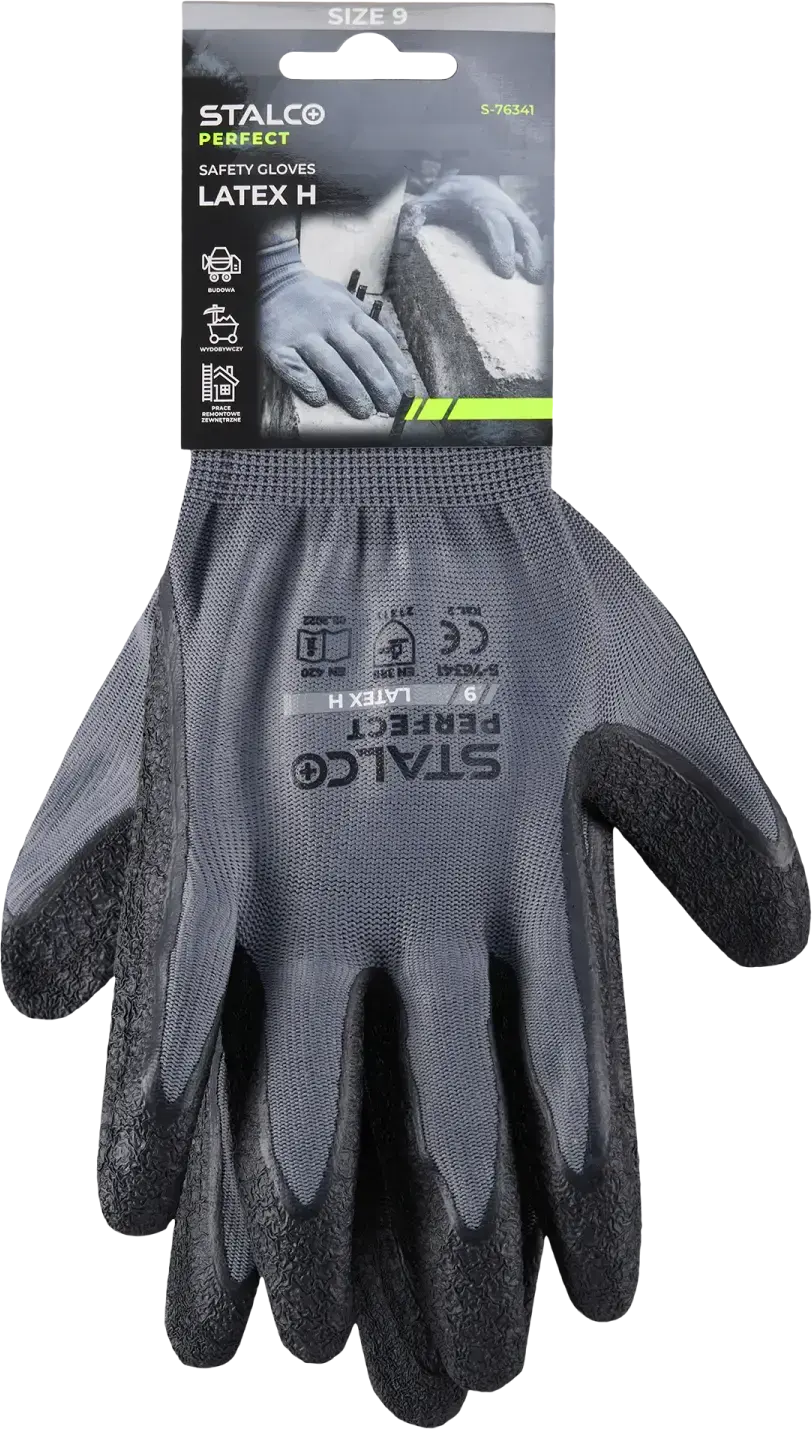 Polyester handschoenen LATEX H 8 STALCO PERFECT S-76339