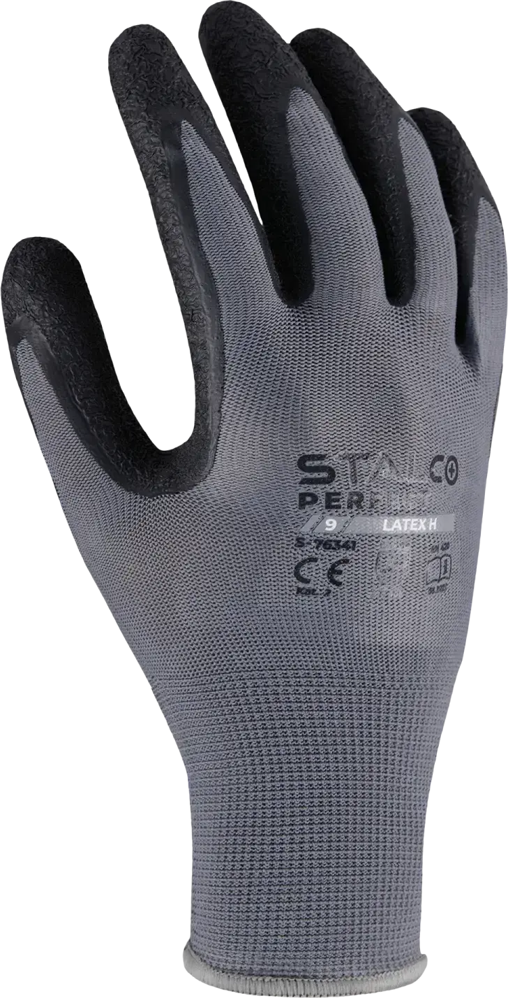 Polyester gloves LATEX H 11 STALCO PERFECT S-76344