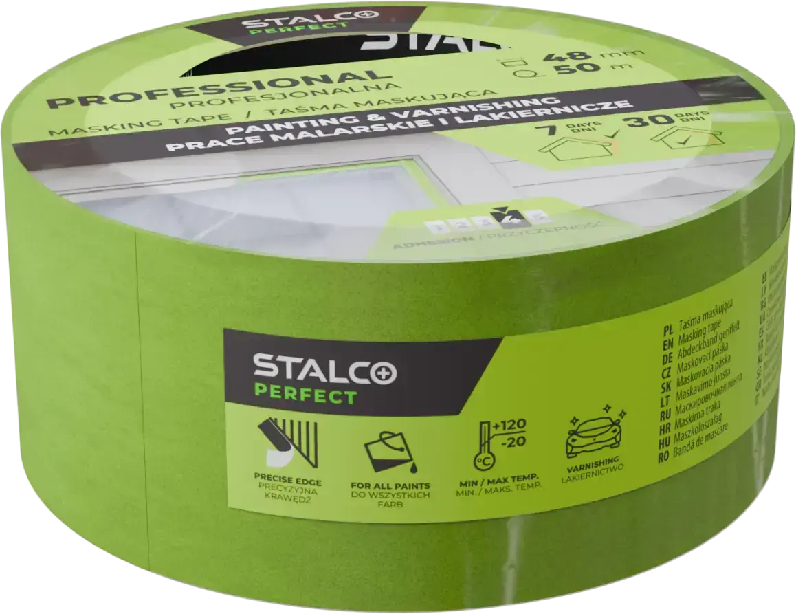 Professional Masking Tape 4.8mm x 50m Green STALCO PERFECT S042276660