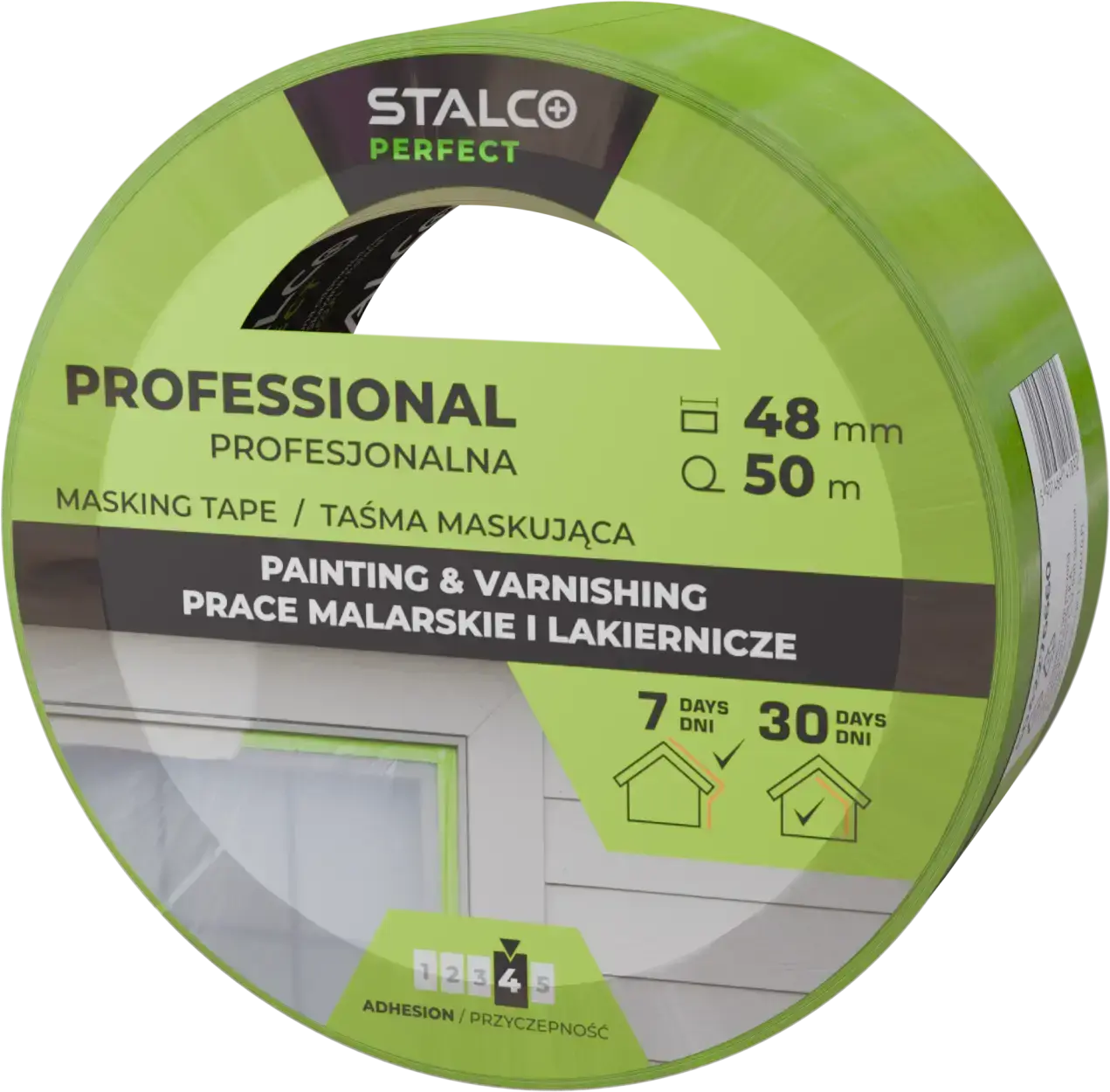 Professional Masking Tape 4.8mm x 50m Green STALCO PERFECT S042276660