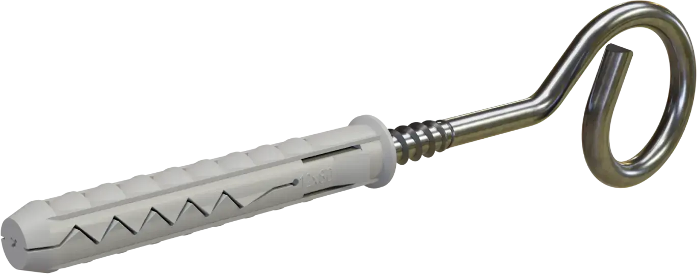 Expansion plug with open eye hook KHOO sleeve: ø12x80mm, hook: ø8x90mm STALCO KHH - 12