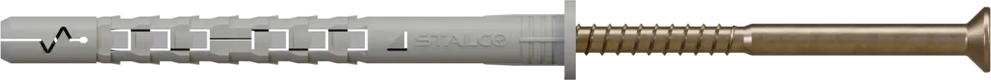Frame expansion plug for hollow materials PXS sleeve: ø10x160mm, screw: ø6.9x165mm STALCO PXS - 10X160