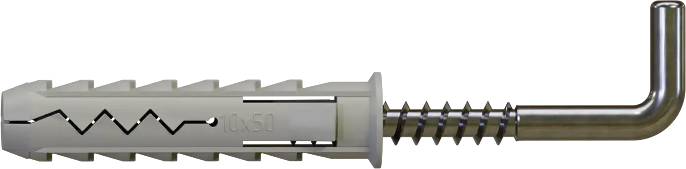 Expansion plug with straight hook KHP sleeve: ø12x60mm, hook: ø6.5x65mm STALCO KHP - 12