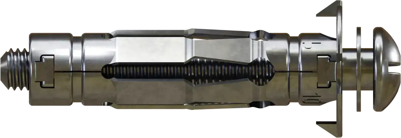 Steel MOLLY plug with screw, drilling diameter: ø8mm, wall mounting thickness: 3-5mm STALCO MOLLY - 4X19/25