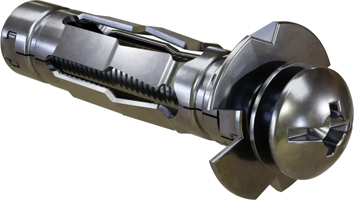 Stalen MOLLY-plug met schroef – Boordiameter Ø: ø10mm, wanddikte: 12-30mm STALCO MOLLY - 5X65/71