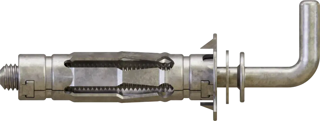 Steel MOLLY plug with straight hook , drilling diameter: ø8mm, wall mounting thickness: 5-12mm STALCO MOLLY - 4X32/38 P