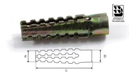 Metal pin for aerated concrete Stalco KG - 8x60