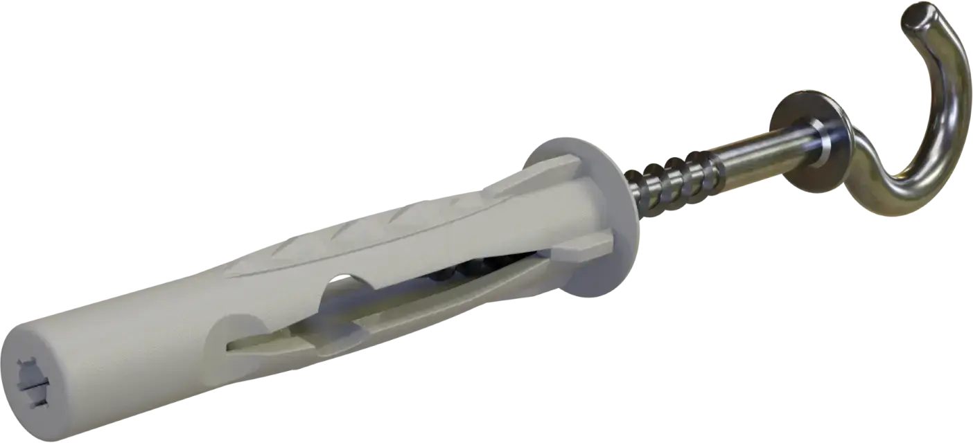 Universele expansieplug met plafondhaak KUHS – Boordiameter: ø8mm, haak: ø4,5x83mm STALCO KUHS - 8X83