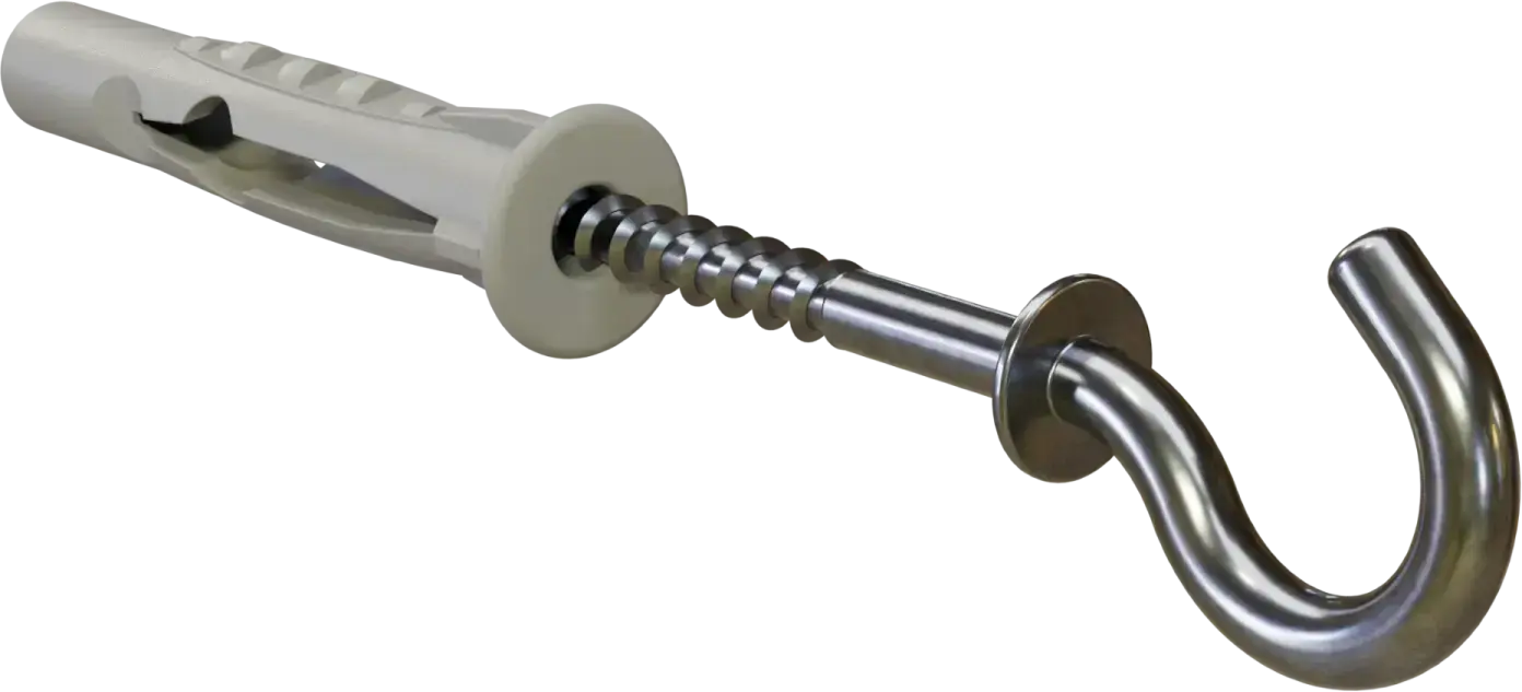 Universele expansieplug met plafondhaak KUHS – Boordiameter: ø8mm, haak: ø4,5x83mm STALCO KUHS - 8X83