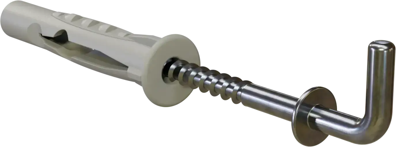 Universal expansion plug with straight hook KUHP drilling diameter: ø6mm, hook: ø3.5x48mm STALCO KUHP - 6X48