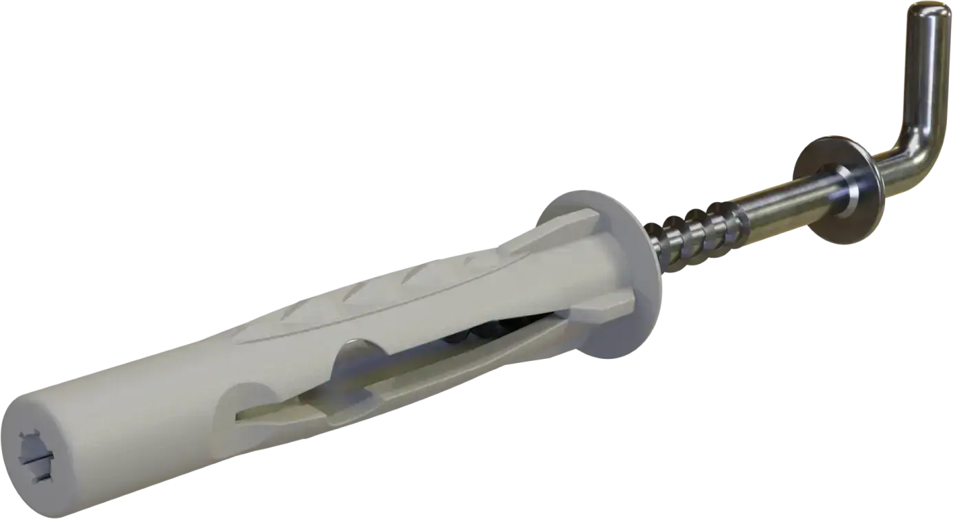 Universele expansieplug met rechte haak KUHP – Boordiameter: ø8mm, haak: ø4,5x65mm STALCO KUHP - 8X65