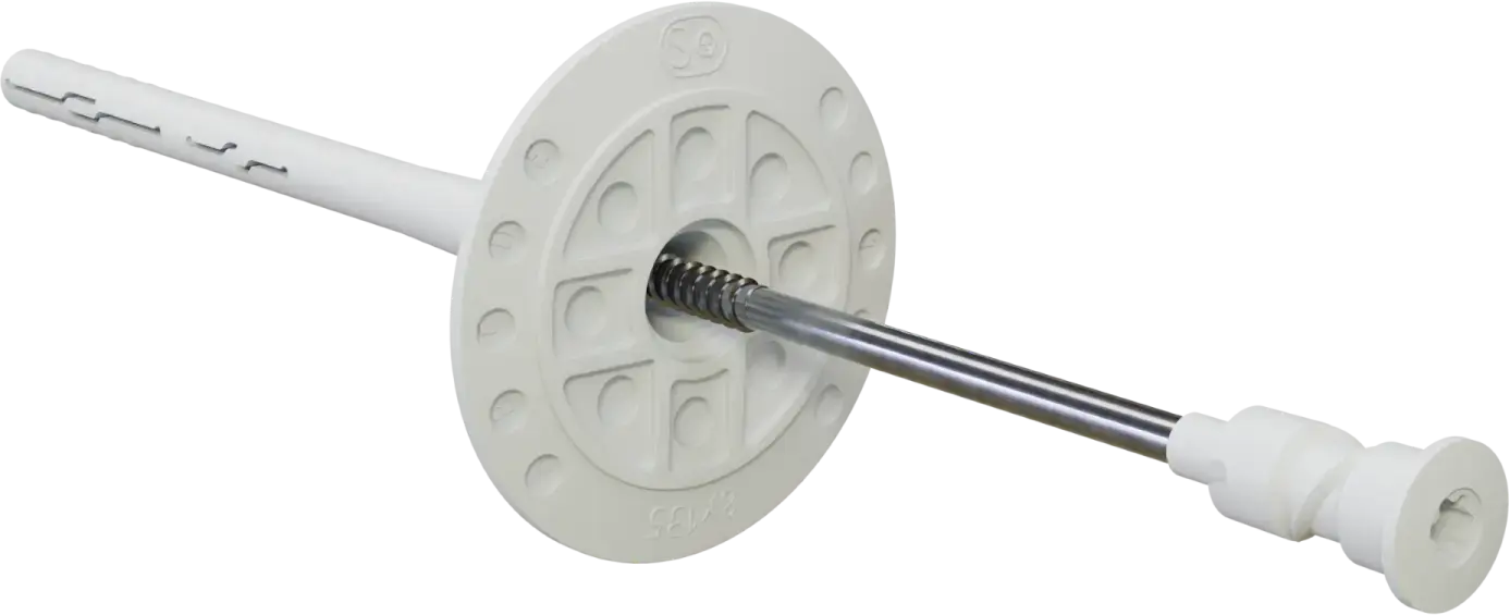 Insulation fixing pin with screwed metal pin KTS ø8x135mm STALCO KTS8x135