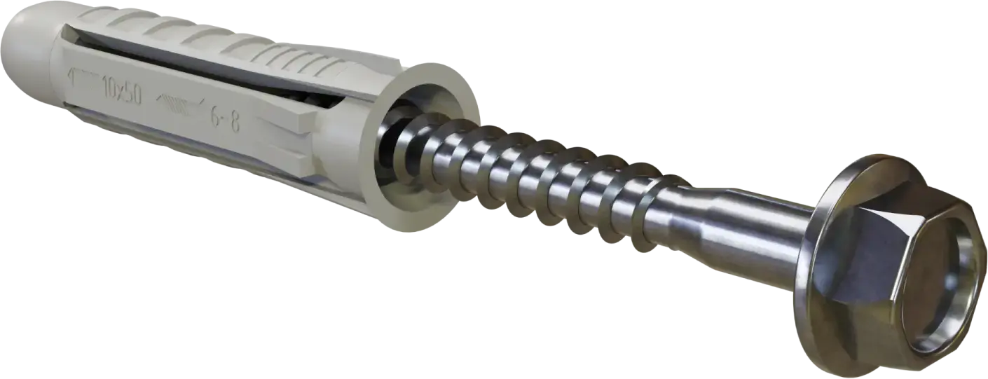 Universele expansieplug met zeskantige schroefkop RXK – Boordiameter ø: ø12mm, schroef: ø8,0x70mm STALCO PERFECT RXK-12/8,0x70
