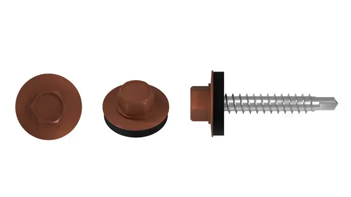 Farm screw for roofing on wooden substrate FD FD-4.8x20 RAL 8004 STALCO FD - 4.8X20 8004