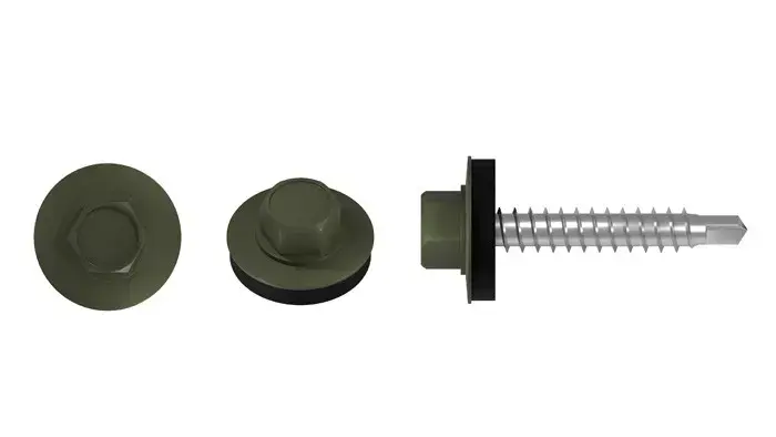 Farm screw for roofing on wooden substrate FD FD-4.8x35 RAL 6003 STALCO FD - 4.8X35 6003