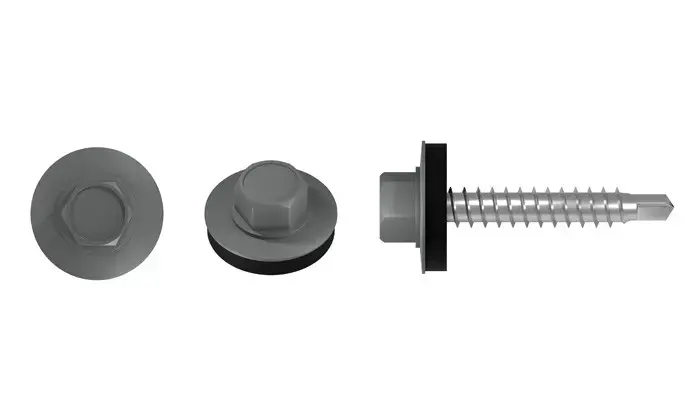 Farm screw for roofing on wooden substrate FD FD-4.8x35 RAL 7042 STALCO FD - 4.8X35 7042
