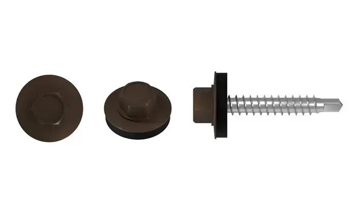 Farm screw for roofing on wooden substrate FD FD-4.8x35 RAL 8014 STALCO FD - 4.8X35 8014