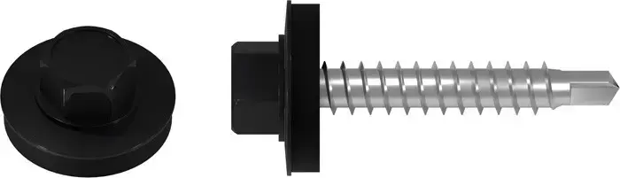 Farm screw for roofing on wooden substrate FD FD-4.8x35 RAL 9005 STALCO FD - 4.8X35 9005