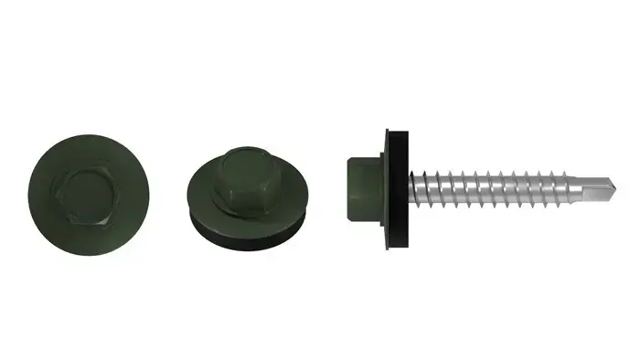 Farm screw for roofing on wooden substrate FD FD-4.8x60 RAL 6020 STALCO FD - 4.8X60 6020