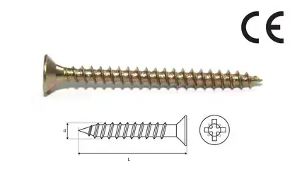 Hardened screws for wood and chipboard - medium pack Screw size (mm) 4,5x50 STALCO WH - 4,5x50 *