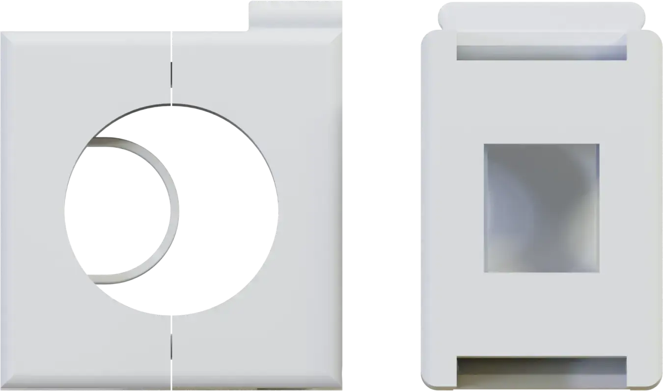 Snap-on clamp for wires, conduits, and tubes UZ pack 15 pcs STALCO UZ-22
