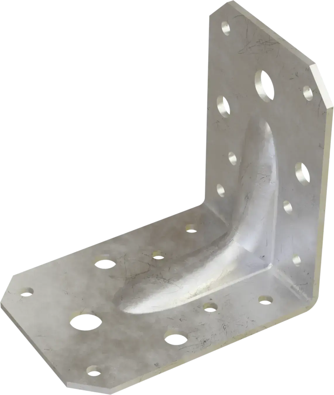 Reinforced pressed angle bracket KPW 150x150x65 mm thickness 2.5 mm STALCO KPW13-150/150/65