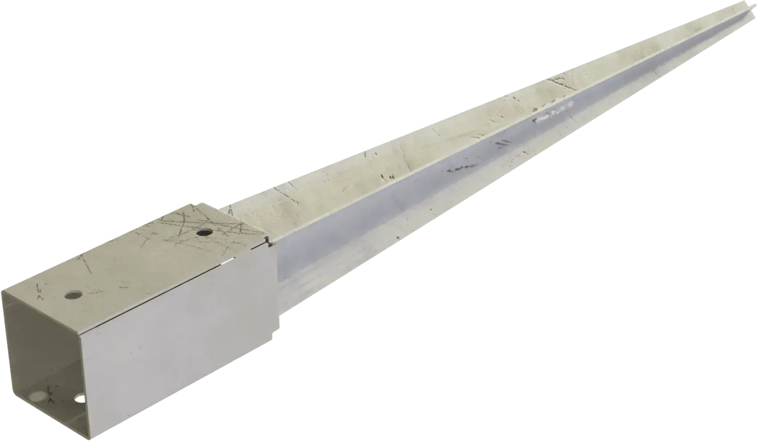 Driven garden anchor KOW Base 71x71x150mm, anchor 600mm STALCO KOW071600