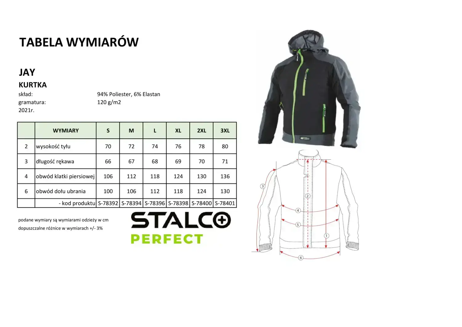 Softshell Size L STALCO S-78396