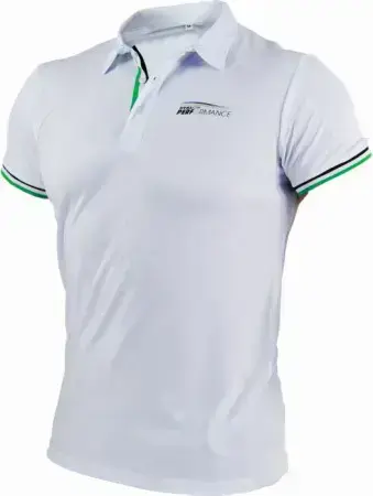 Sports polo shirt for men Size XL Color white STALCO S-78601