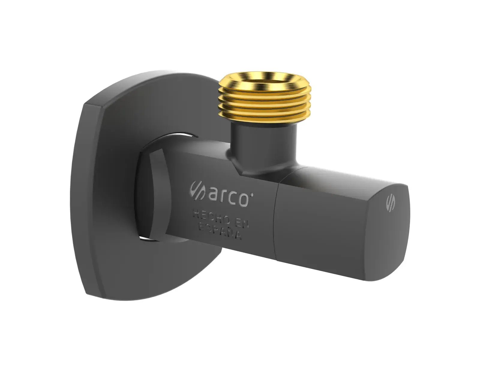 Matte black angle valve A-80 Lipstick 1/2" F NPT x 1/2" M NPSM 206156