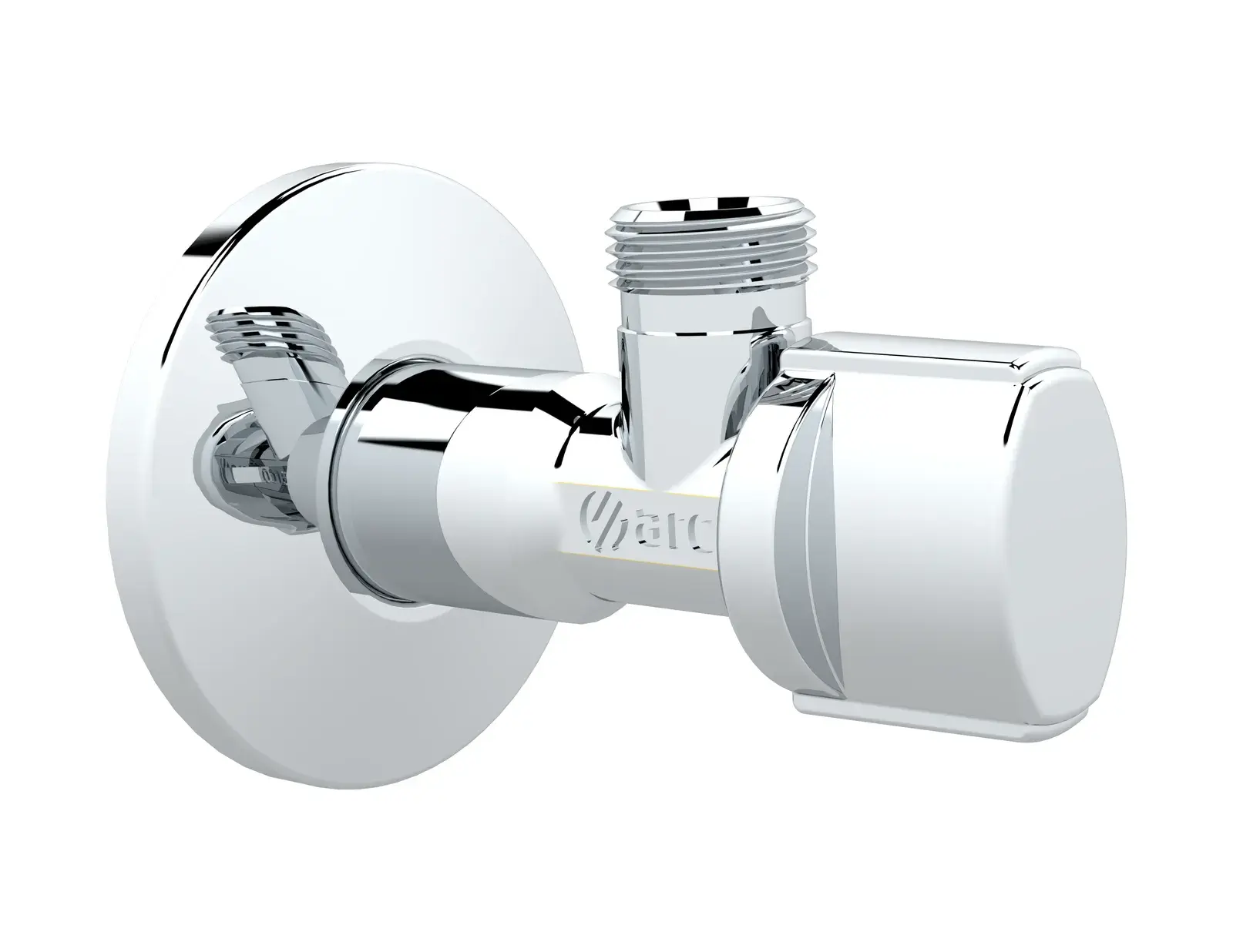 Angle valve with ABS Nova handle A-80 1/2" M x 3/8" M NOV23