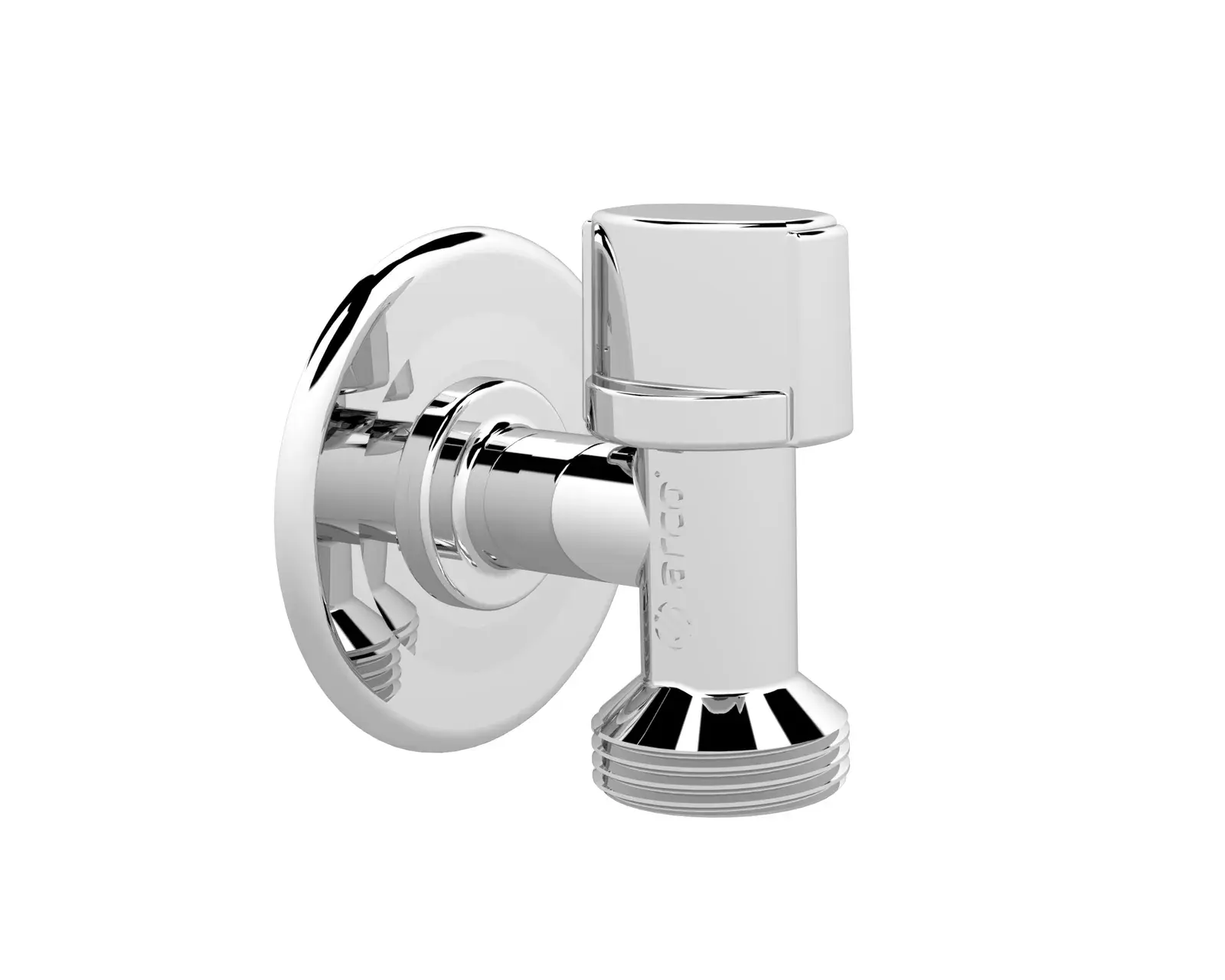 Washing machine valve with ABS Nova handle L-86 1/2" M x 3/4" M 00729